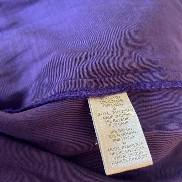 Purple silky rayon cotton maxi dress - size M - Tea and Honey - Picture 4 of 4